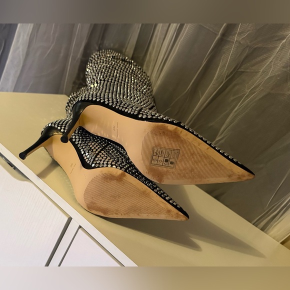 Michael Kors Dawn Silver studded Heeled Boots - Picture 11 of 16